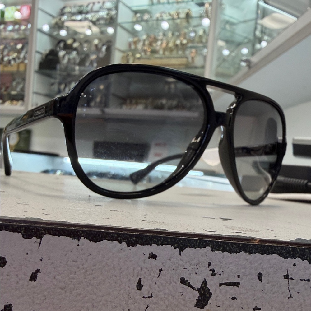 Coach Glossy Black Sunglasses